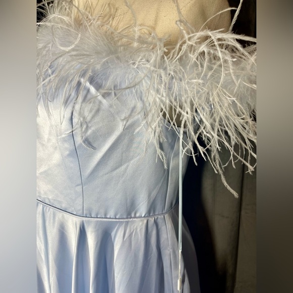 Mac Duggal 11684 | Angelic One-shoulder A-line Dress | Feathers | Women’s 14 - Picture 4 of 11